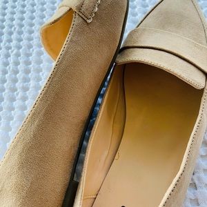 ana flats shoes loafers suede